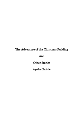 Agatha Christie - The Adventure of Christmas Pudding.pdf